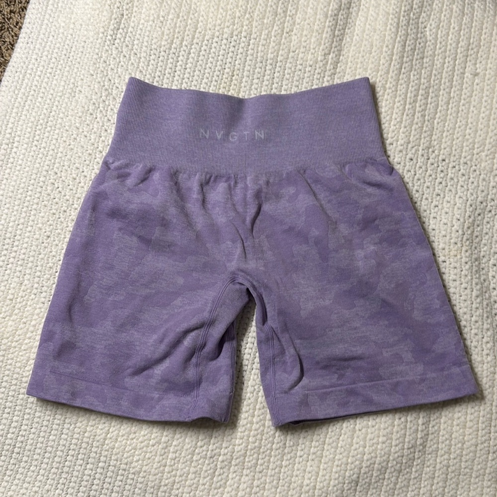 NVGTN camo purple shorts
